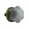 N-a Renovators Supply Cabinet Knob Milk Glass Dia Brass 0096962335410