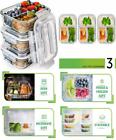 Na Prep Naturals Pack Glass Meal Containers Compartment 5060492780694