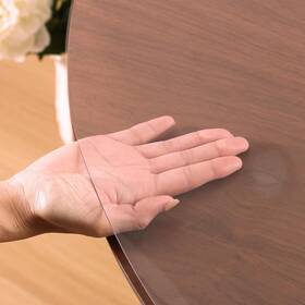 13102clrd005 Nap2well Clear Round Table Cover Protector 42 Inch 2.0mm Transparent Plastic Pr