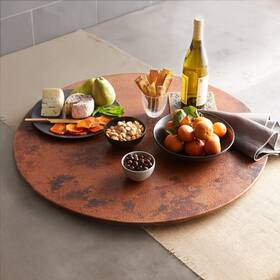 Cpo344 Native Trails Cpo44 30 Inch Handcrafted Copper Lazy Susan -