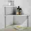 Nc00321 Cook N Home Corner Storage Shelf 2 Tier Kitchen Stainless Steel Organize Counter Top Office
