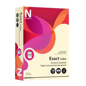 48588 Neenah Exact Index Cardstock 8.5 Inch X 11 110 Lb/199 8 1/2x Inches Ivory