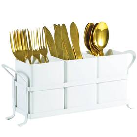 6faof251 Nelybet White Metal Utensil Caddy 3 Compartments Portable Design Perfect For Count 6faof251 Nelybet White Metal Utensil Caddy 3 Compartments Portable Design Perfect For Count