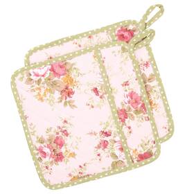 Neoviva 606794992714 Quilted Pot Holder Set Of 2 For Daily Kitchen Heat Resistant Hanging
