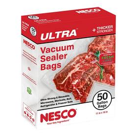 Vs-06b-ult Nesco Heavy Duty Vaccum Sealer Bags- Gallon 50 Count Vs-06b-ult Nesco Heavy Duty Vaccum Sealer Bags- Gallon 50 Count