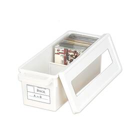 Jksnk001 Nettia Stackable Cd Disc Storage Box - Holds 70 Discs 17.7 X 6.6 6.5 Inches With
