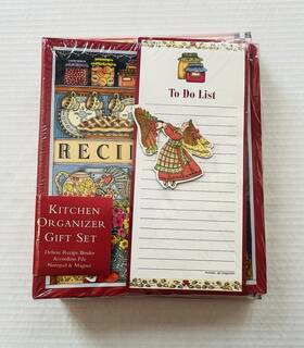 New Seasons 042799343227 Kitchen Organizer Set Recipe Binder Accordion File Note Pad Magnet New Seasons 042799343227 Kitchen Organizer Set Recipe Binder Accordion File Note Pad Magnet