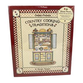 New Seasons 042799382684 Debbie Mumm S Country Cooking Traditions Recipe Keeper Folder Binder Magnets