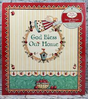 New Seasons 781412749787 Karla Dornacher Deluxe Recipe Binder Book Magnets Page Dividers God Bless Home
