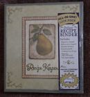 New Seasons Recipe Keeper Binder 12inch Book Dividers Hard Cover Pears Print Pages