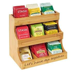 Nhz 731525284308 Tea Bag Holder Bamboo 3 Tier For Bags Organizer Over 180