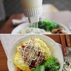 Nicetoday 809242242412 Plastic Sauce Squeeze Bottle 5 Holes Leak Proof Cover Cap Dispenser
