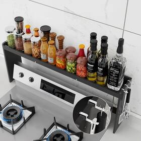 Nkm 727467994337 32.5inch Bamboo Spice Rack Stove Top Shelf Over The For Back