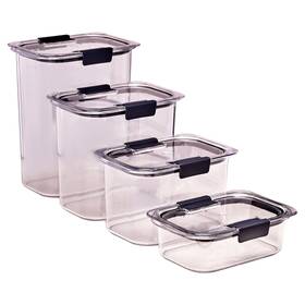 No 071691504535 Brilliance Tritan Airtight Pantry Food Storage 8-pc Set 2.8 Qt Dishwasher Safe