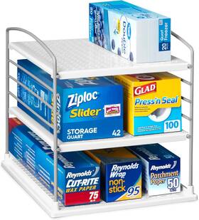 50239 No Adjustable Box Organizer For Foil Wrap And Kitchen Cabinet Storage Original 50239 No Adjustable Box Organizer For Foil Wrap And Kitchen Cabinet Storage Original