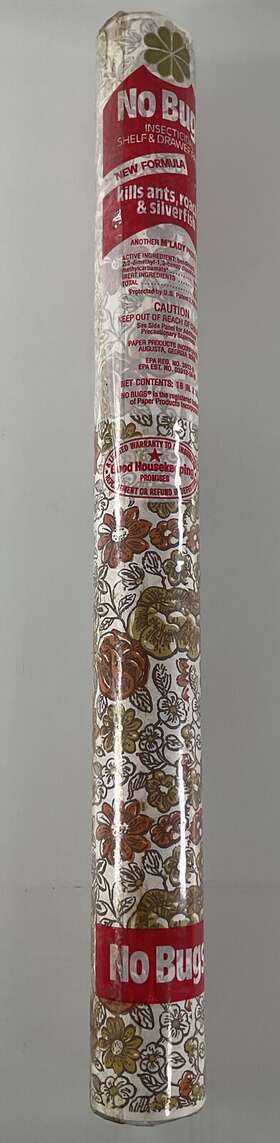 No Bugs M Lady 041305011018 Vintage Mft Shelf And Drawer Liner Paper Brown Floral 18 Inch X 14 Ft