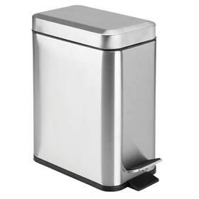00300mdbst Nobrand Rectangular Step-open Trash Can - Brushed Stainless Steel 00300mdbst Nobrand Rectangular Step-open Trash Can - Brushed Stainless Steel