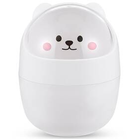 22p15fs19zf8i616am Nobrand Mini Shake Lid Trash Bin For Desk Car Office Kitchen - White