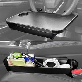 Nobrand 578101821041 2-in-1 Car Steering Wheel Tray And Seat Gap Filler Desk