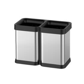 7jppu4y-7dom9j-hqc7nfaco Nobrand 10g Dual Trash And Recycling Bin 40l 2x20l Stainless Steel Kitchen Garbage Can