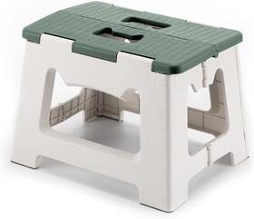 Nobrand 839160540534 9ftft Folding Step Stool For Kids And Adults 300 Lbs Capacity Portable Green