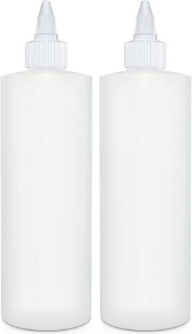 Cnd-16 Nobrand 16oz Leak Proof Squeeze Bottles Bpa Free - 2 Pack