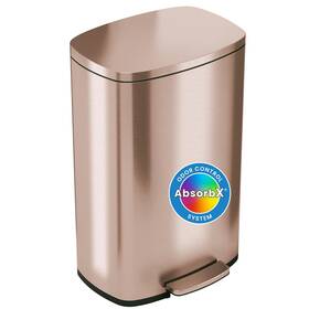 Pc13rrg Nobrand 13.2gal Step Trash Can With Lid And Filter Ss Rose Gold Pc13rrg Nobrand 13.2gal Step Trash Can With Lid And Filter Ss Rose Gold