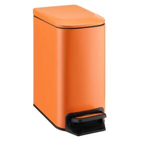 Tsc-6l-s Nobrand 6l Stainless Step Trash Can With Lid Soft Close Removable Orange