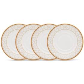 Noritake 037725609768 Noble Pearl 6 Inch Saucer Plates Set Of 4