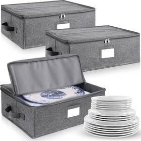 Bins-rux0643 Norme 3 Pcs Platter Storage Case China Container Stackable