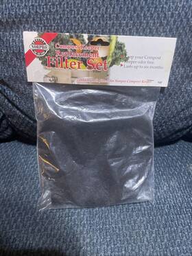 Norpro 028901100933 94f Compost Keeper Replacement Filter Set Black Authentic Sealed Nip