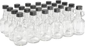 Sj-1.7-bp North Mountain Supply 17-gsb - 1.7 Ounce Glass Syrup Bottles With Black