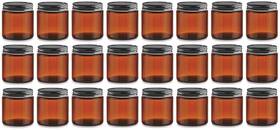 A4obk North Mountain Supply 4 Ounce Amber Glass Straight Sided Mason Ounces