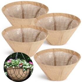 Jyy-novabright-4668 Novabright 4 Pack Round Burlap Liners With Drainage Hole And Plastic Interior Jyy-novabright-4668 Novabright 4 Pack Round Burlap Liners With Drainage Hole And Plastic Interior