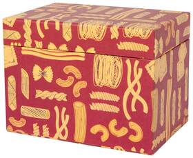 Now Designs 064180343265 Recycled Cotton Paper Recipe Card Box Buona Pasta