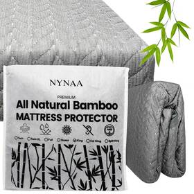 2024-05twin Nynaa Premium 100% Waterproof Bamboo Elastic Noiseless Mattress Protectors Luxe Sty