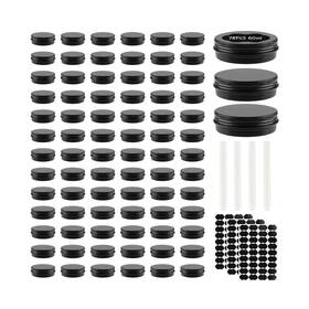 Obkjj 752574906751 78 Pcs 2 Oz Aluminum Tin Cans Round With Screw Lids Refillabl... Fast Ship Obkjj 752574906751 78 Pcs 2 Oz Aluminum Tin Cans Round With Screw Lids Refillabl... Fast Ship