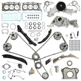 Yq-dtb-jp3600-001 Obsidiandrive 3.6 Pentastar Timing Chain Kit Vvt Water Pump Oil With Head Gasket Set Fit
