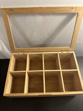 Tb1323 Oceanstar Bamboo Tea Box 12 Inch Natural