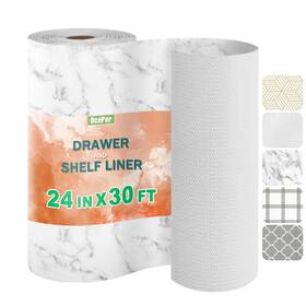 Sl002 Ocepor 717181581890 Non-adhesive Drawer And Shelf Liner 24in X 30ft Non Slip Cabinet Cupboard