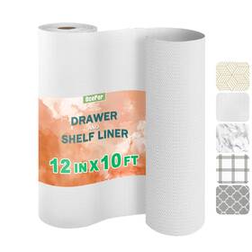 Sl001 Ocepor Non-adhesive Drawer And Shelf Liner 12in X 10ft Non Slip Cabinet Cupboard