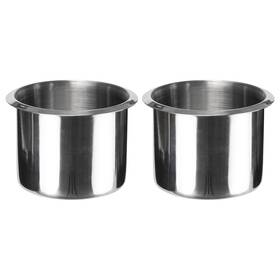 19n06647fba Oemassive 2pcs Drop-in Cup Holder Insert Stainless Steel Drink 3.1 Inch Silver Poker