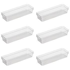 Oggi 764271097625 Clear Drawer Organizer - 3 Inch X 9.5 Set Of 6 Ideal For Organizing Kit