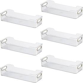 9772 Oggi Cabinet/drawer Storage Bin - 14 Inch X 5 Set Of 6 Clear/gray Ideal For Kit