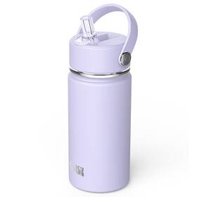 Svb-400la Oisiz Kids Water Bottle With Straw Lid 14oz Vacuum Insulated 316 Stainless S