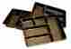 Org5-bl-03 Packterra 3-pack Of Organizer Trays For Desk Utensils 5.7 X11.7 X 2.0 Black 016674107228