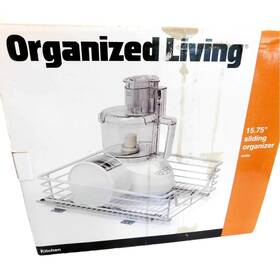 Organized Living 400002490524 Sliding Drawer Kitchen Storage Organizer New Open Box