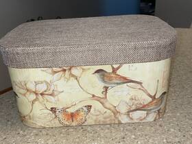 1420-2709 Organizing Essentails Susan Winget Birds Beautiful Decorative Storage Box Shabby Sheek