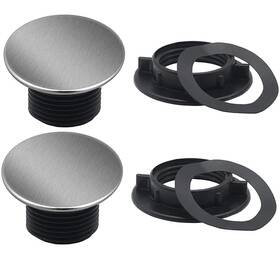 Orione 710812450398 2pcs Stainless Steel Kitchen Sink Tap Hole Cover 1.2 To 1.6 Inch In D Orione 710812450398 2pcs Stainless Steel Kitchen Sink Tap Hole Cover 1.2 To 1.6 Inch In D