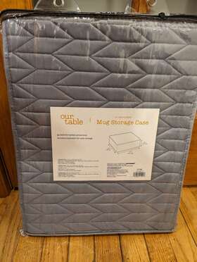 21177 Our Table Mug Storage Case 12 Compartments Grey Sealed New 17 Inch X13 X5 21177 Our Table Mug Storage Case 12 Compartments Grey Sealed New 17 Inch X13 X5